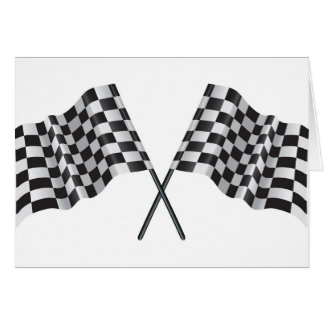 chequered cross flags