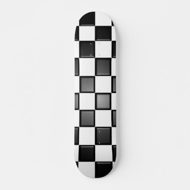 Chequered deck skateboard (Front)