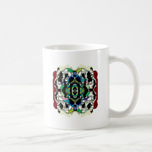 Chequered Design Coffee Mug
