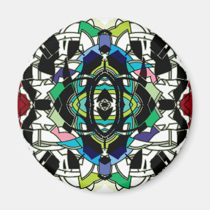 Chequered Design Magnet