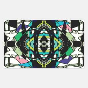 Chequered Design Sticker