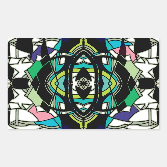 Chequered Design Sticker (Front)