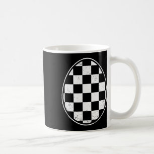 Chequered Easter Egg Race Car Gamer Funny Retro Ea Coffee Mug
