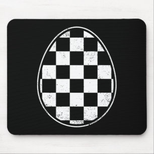 Chequered Easter Egg Race Car Gamer Funny Retro Ea Mouse Pad