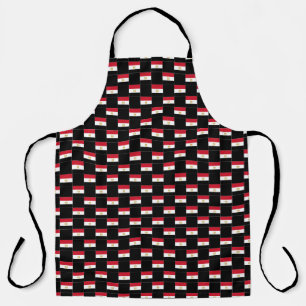 Chequered Egypt Flag Pattern Apron