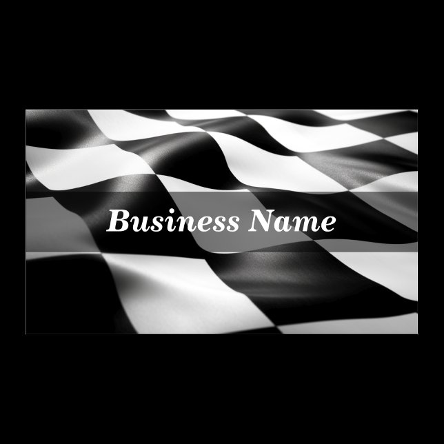Chequered Flag Background Business Card (Creator Uploaded)