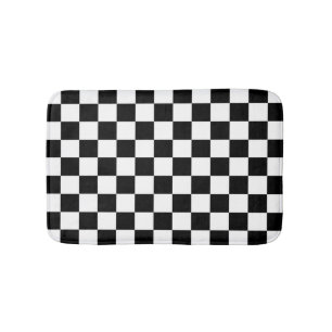 Chequered Flag Bath Mat