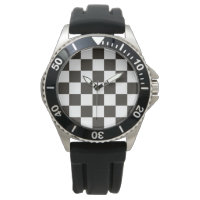 Chequered Flag (Black and White) (Chequered Patter