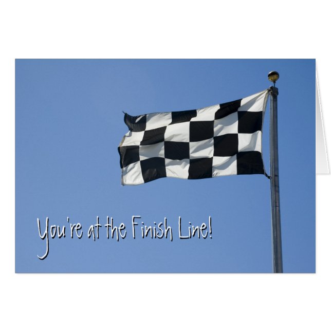 Chequered Flag Card (Front Horizontal)
