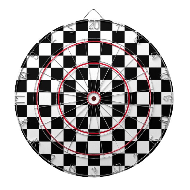 Chequered Flag Dartboard (Front)