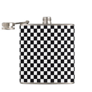 Chequered Flag Hip Flask