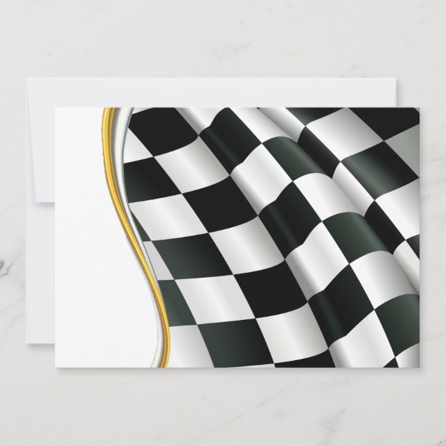Chequered Flag Invitations (Front)