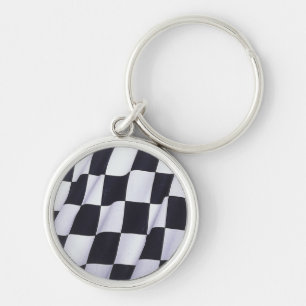 Chequered flag keychain