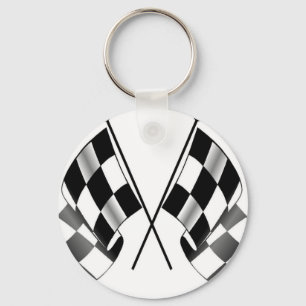chequered flag keychain