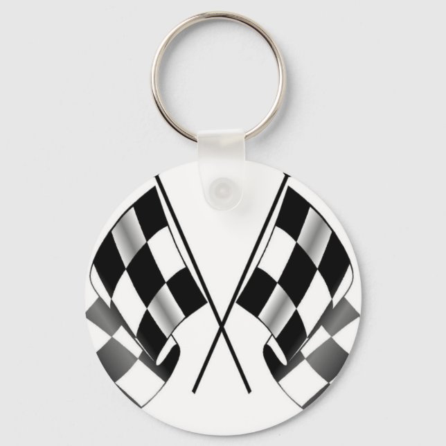 chequered flag keychain (Front)