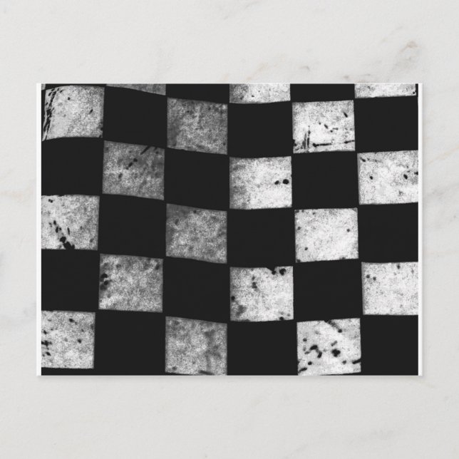 Chequered Flag Postcard (Front)