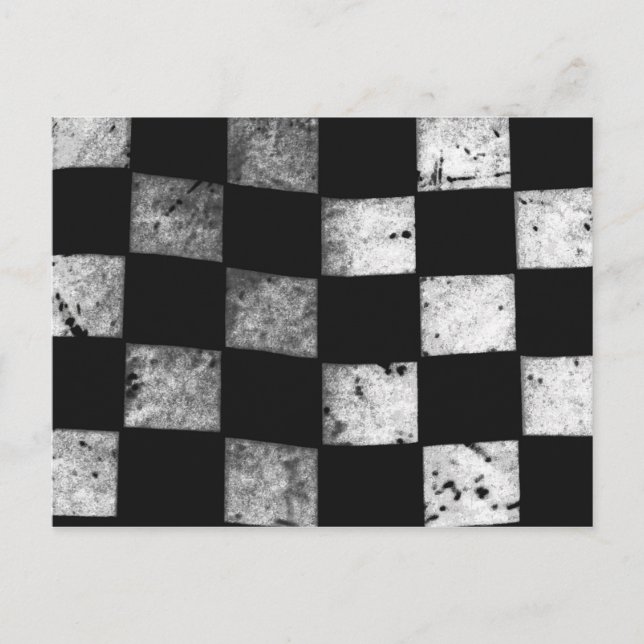 Chequered Flag Postcard (Front)