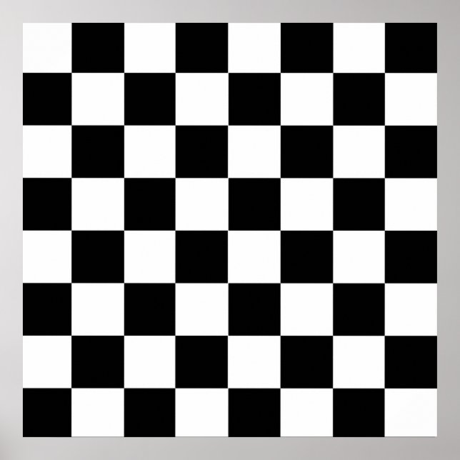 Chequered Flag Poster (Front)