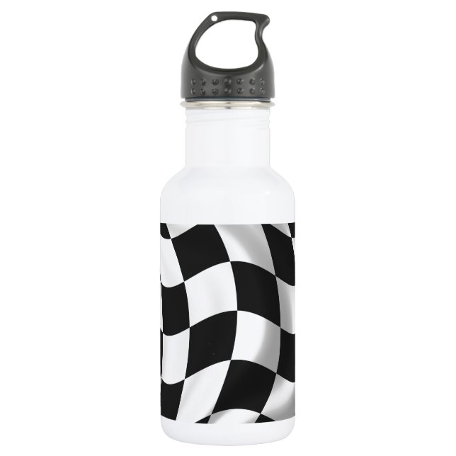Chequered Flag - Racing Flag 532 Ml Water Bottle (Front)