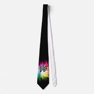 Chequered Flag Spectrum Tie