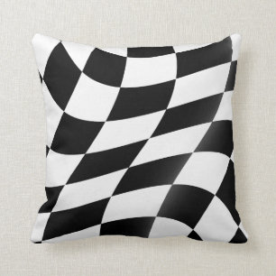 Chequered Flag Throw Cushions