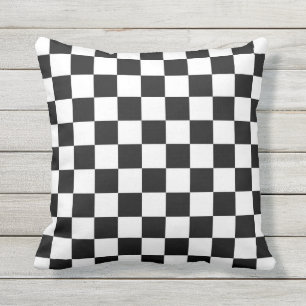 Chequered  Flag Throw Pillow