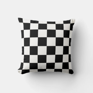 Chequered Flag Throw Pillow