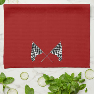 Chequered Flags Kitchen Towel