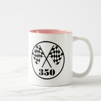 Chequered Flags Two-Tone Coffee Mug