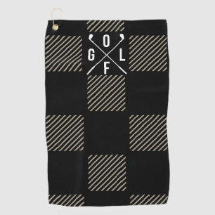 Chequered  golf towel