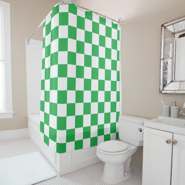 Chequered Green and White (In Situ)