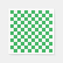 Chequered Green and White