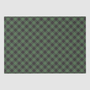 Chequered Green Buffalo Plaid Tissue Paper