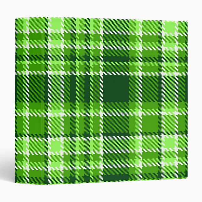 Chequered Green Colour Pattern Binder (Front/Spine)