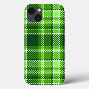 Chequered Green Colour Pattern iPhone 13 Case