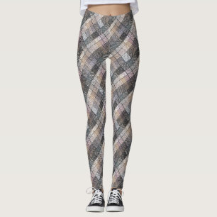 Chequered grey . leggings