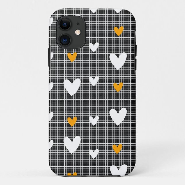 Chequered Hearts Background Case (Back)