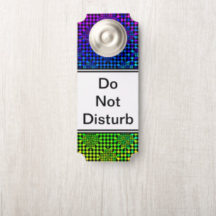 Chequered Illusion by Kenneth Yoncich Door Hanger