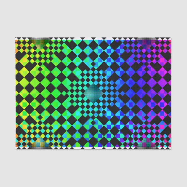 Chequered Illusion by Kenneth Yoncich Tissue Paper (Front)