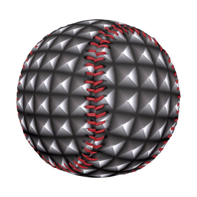 Chequered Industrial Style Background Customizable Baseball (Angled)