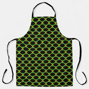 Chequered Jamaica Flag Pattern  Apron