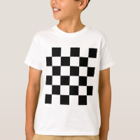 Chequered Large - Black and White