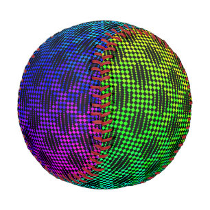 Chequered Lattice Fence by Kenneth Yoncich Baseball