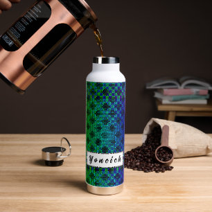 Chequered Lattice Fence by Kenneth Yoncich Water Bottle