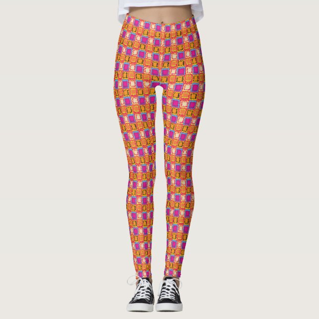 chequered leggings (Front)