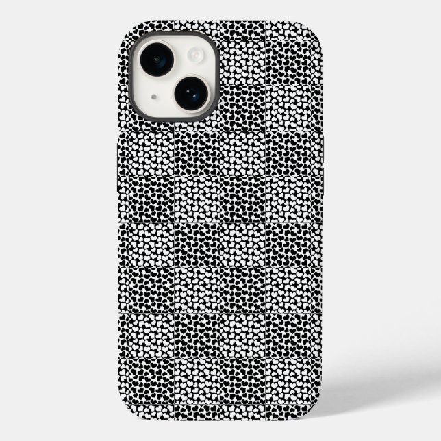 Chequered Love in Black and White  Case-Mate iPhone Case (Back)