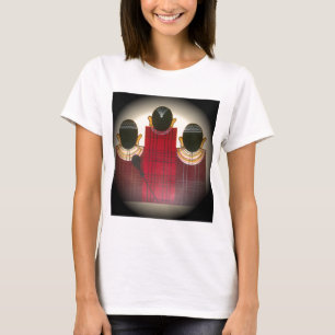 Chequered Maasai Family Portrait T-Shirt