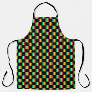 Chequered Mali Flag Pattern Apron