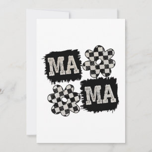Chequered Mama Mothers Day Mom to Be Holiday Card