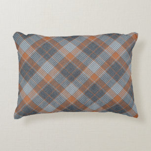 Chequered material tartan pattern textile texture accent pillow